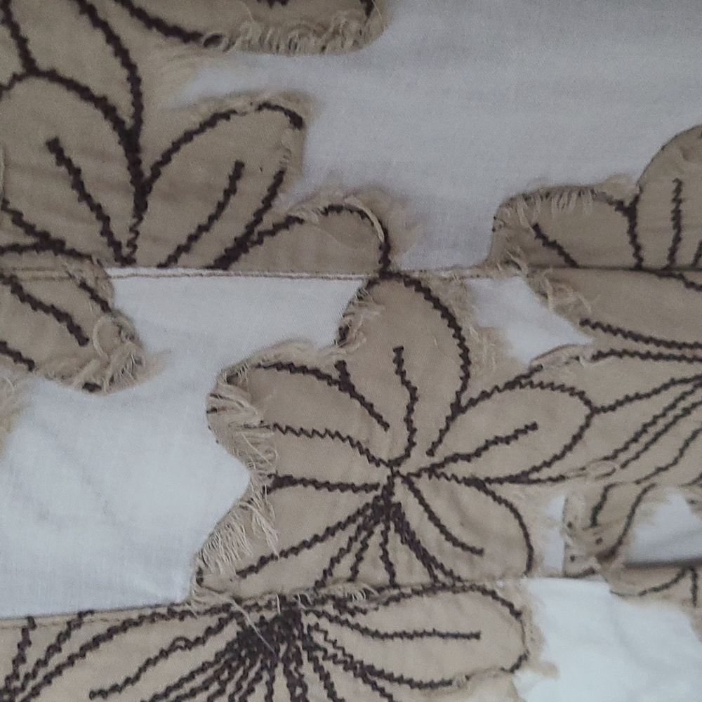 Tibi white and tan floral fit and flare dress sz 2 - Picture 3 of 10